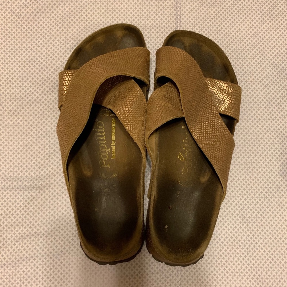 Copper Birkenstock Sandals